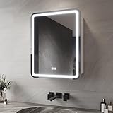 Fonction de désembuage : il suffit d'appuyer légèrement sur le bouton de désembuage pour que la buée se dissipe dans le miroir. La fonction s'éteint automatiquement après une heure d'inactivité. Idéal pour les salles de bains, les cuisines, les salons, les chambres à coucher, les entrées, etc.