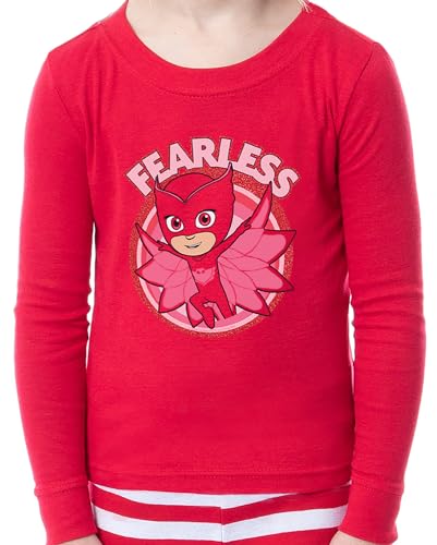 PJ Masks Show Girls' Toddler Child Owlette Fearless Tight Fit Sleep Pajama Set2