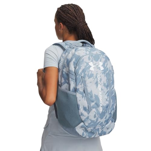 Image of Under Armour Unisex Hustle 6.0 Backpack, (034) Blue Fog / / White, One Size Fits Most