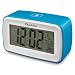 Chelvee Alarm Clock, Recording Digital Smart Alarm Clock, Time/Date/Temperature Display, Snooze Function, Battery Operated (Blue)