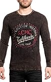  Affliction Pullover Screamin Eagle Schwarz/Braun, 4XL