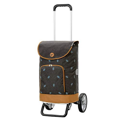 Andersen Shopper Alu Star höhenverstellbar mit Rad Ø 20cm und 41 Liter Tasche Holm anthrazit