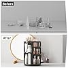 Jiavarry Rotating Makeup Organizer for Vanity, 360 Spinning Skincare Organizers with Adjustable Trays, Make Up Desk Storage Carousel Rack, Cosmetic Display Cases for Dresser Bathroom Countertop #4