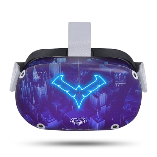 Head Case Designs Officially Licensed Gotham Knights Nightwing Character Art Vinyl Sticker Skin Decal Cover Compatible with Meta Quest 2