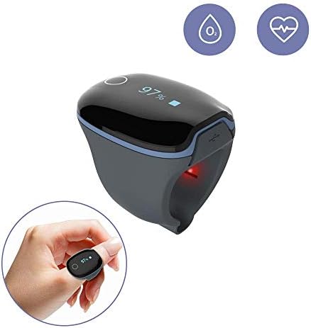 Health Ring Tracker, Oxygen Levels Heart Rate Monitor w Vibration Feedback Free APP PC Report for Sleep Fitness Aviation Wellness Use
