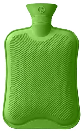 Btag Hot Water Bag (2Ltr) for Pain Relief | Non-Electric Rubber Heating Bottle Period Cramps, Body Aches | Long Heat Retention | Wide Mouth with Leak Proof Cap & Skin Friendly Material (Green)