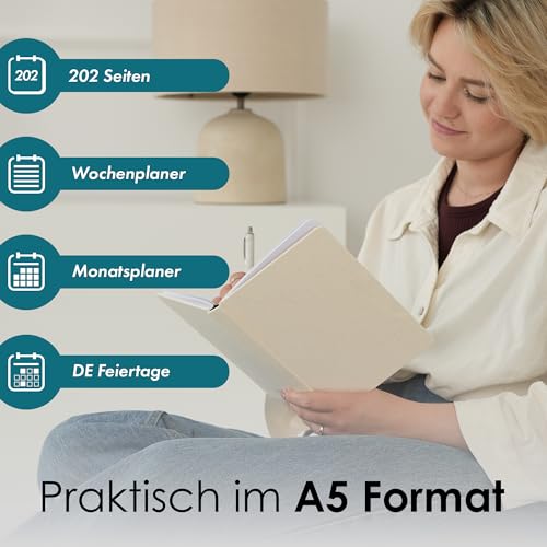 Calendário 2026 A5 – Agenda e planeador para professores, estudantes e universitários