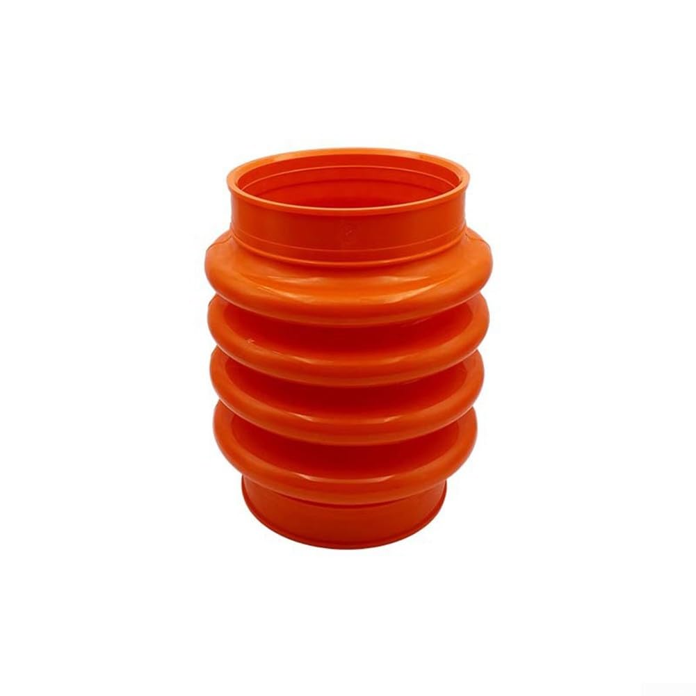 Manga de tubo corrugado y 2 abrazaderas compatibles con Multiquip Mt70 Mt75 Mt85 Piezas de bomba de hormigón que reemplazan 4451611 Abs Kit de acoplamiento de manguera de metal para reparación y