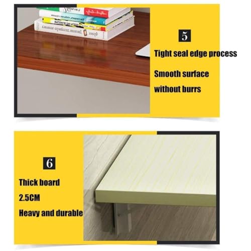 Table pliante murale gain de place - Bureau rabattable discret - 7