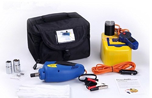 GOWE Berline Cric hydraulique électrique pour levage de pneus 12 V 3 tonnes