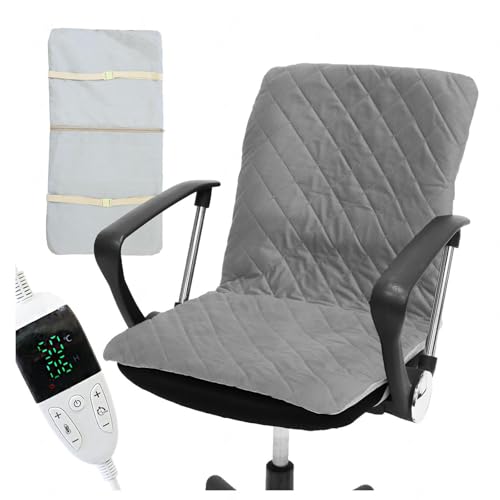 Manta Electrica Con Apagado Automático Y 30 Temperaturas Almohadilla de Calefacción. Esterilla Calor Adecuado Para Cintura, Espalda, Caderas (45 X 88 Cm),Gray