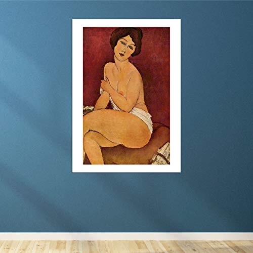 Affiche Nu feminin Modigliani petit format mat pour mur sans reflet - 4