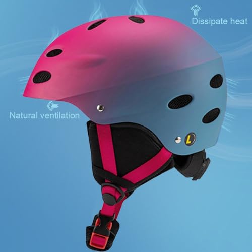 Casco de esquí de moda con protección para cabeza degradada 5