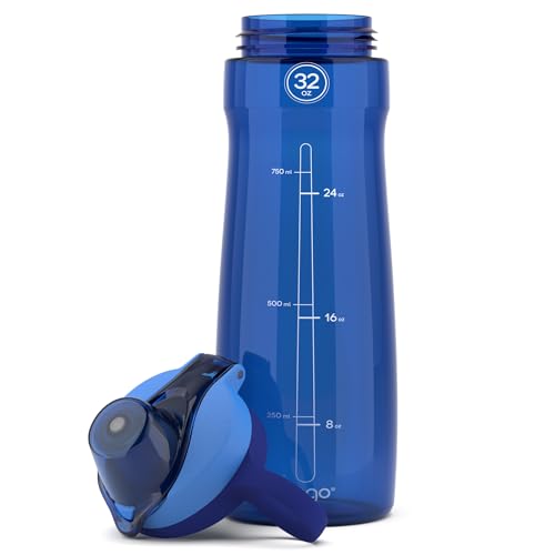 Image of Pogo BPA-Free Tritan Plastic Water Bottle with Chug Lid, 32 Oz, Blue