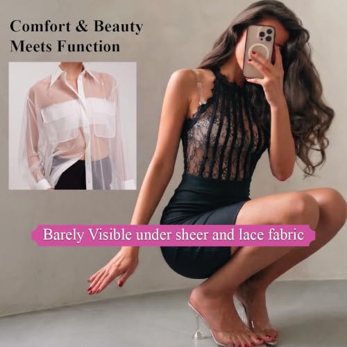 Image of DIVA'S BRA STRAPS Invisible Clear Transparent, Adjustable, Multiple Widths-3 Pairs