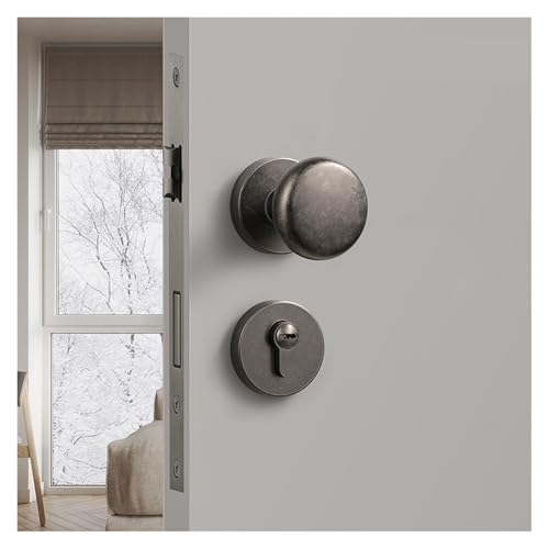 Poignée de porte ovale style chinois pour chambre parentale calme
