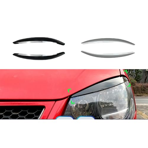 Sourcils de phares VW Polo 2010-2017 protection élégante blanc premium