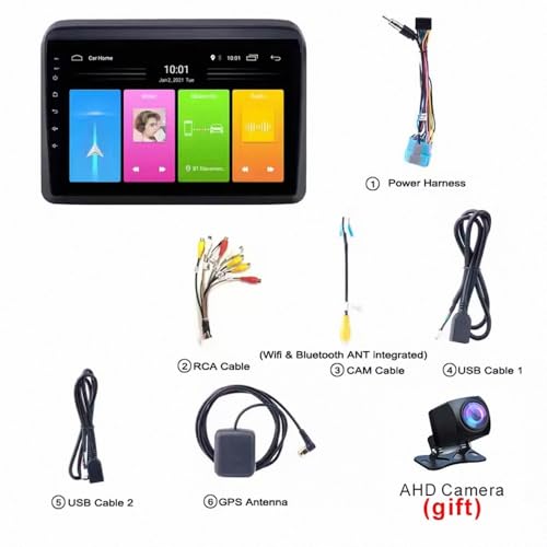 Navegador GPS Suzuki Wagon R con control por voz Siri y conexión Airplay para smartphone 7