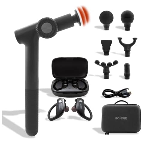 BONDIR Massage Gun R2 Pro + True Wireless Bluetooth Earphones Cover