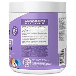   JackPup-Probiotic-Chews-for-Dogs-Dog-Probiotic-Chews-Small-and-Medium-Pro-Digest-Bark-Buddies-Up-to-40-lbs-Puppy-Probiotic-Dog-Chews-Pet-Probiotics-for-Dogs-Probiotics-for-Puppies-60ct