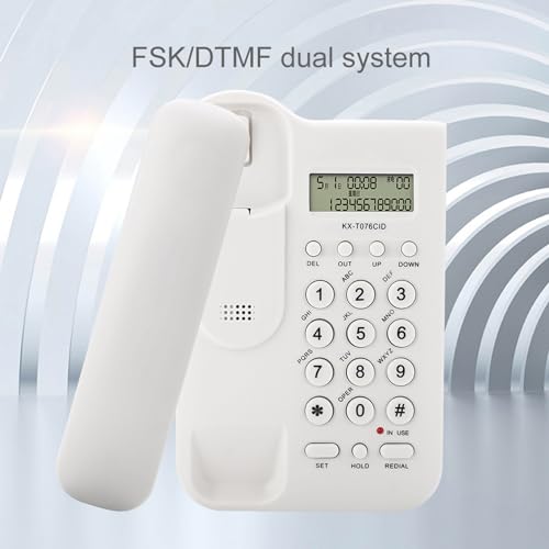 Teléfono con cable Pomya Blanco para escritorio miniatura 2