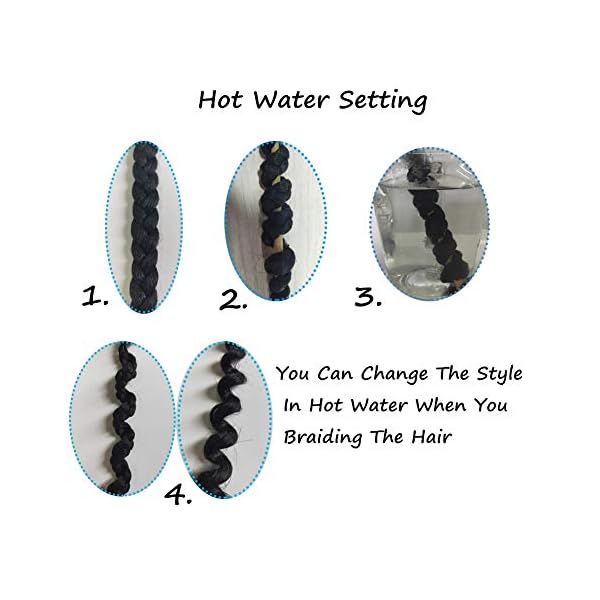 Pre-stretched Braiding Hair Extension Professional Crochet Braiding Hair 26 Inch 8 Packs Hot Water Setting Perm Yaki Synthetic Hair for Twist Braids (26inch,#T4/27)