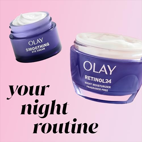 Olay Retinol 24 Night Smoothing Eye Cream, Fragrance-Free Hydrating Under Eye Treatment with Vitamin B3 and Retinol Complex for Fine Lines, Wrinkles, and Smoother Looking Skin, 0.5 Fl Oz - image 8