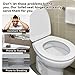Universal Toilet Seat Hinge Replacement, 1 Pair Quiet Slow Soft Close Toilet Seat Hinges, Fits Most Toilet Seats Easy Install with Screws, Compatible with Bidet/Elongated/Round Toilet