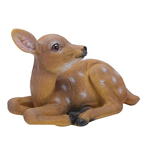 Yosoo Health Gear 2Pcs Art Craft Ornaments Garden Statue, Deer Statue, Garden Sculpture For Courtyard Patio Community Backyards Yard Garden #TOP6