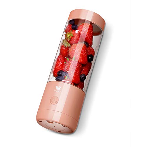 juicer machines Portable Blender Fruit Extractors Food Milkshake Multifunction Juice Maker Machine Personal Size Blender USB Rechargeable with 4 Blades for Shakes and Smoothies, Mini Blender with 15oz Jucie Cup for Sports,Travel,Gym,home and office (