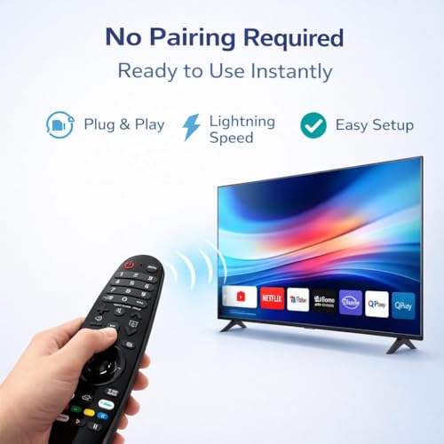 Image of Sadhwanis Compatible Remote Control for LG TV Magic Smart Remote, Model AKB75855501 AN-MR20GA, Scroll Mouse Pointer, Non Voice Command, No Pairing Required