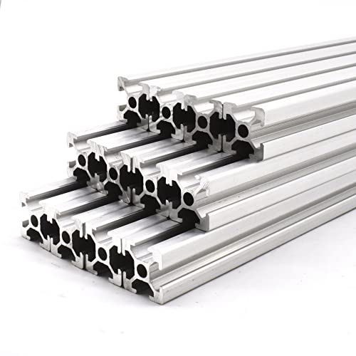 12 StückAlu-Profil 20x20mm 200mm Konstruktionsprofil Nut 6