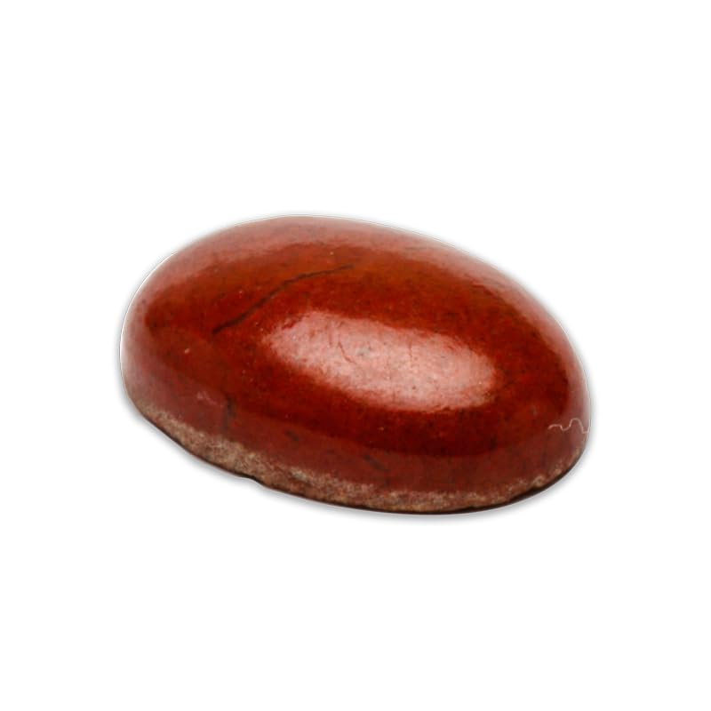 Cabochon jaspe rouge de 6 ratti sélectionné pour la haute joaillerie