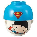 サンアート DCコミックス 「 スーパーマン 」 汁椀・お茶碗セット ミニ 約220 約250ml SAN3691-2 ブルー