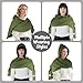 Women Men Fashion Shawl Scarf Cape | Multifunctional Hooded Cowl | Medieval Linen Cotton Cowl Hood |Vintage Goth Costume