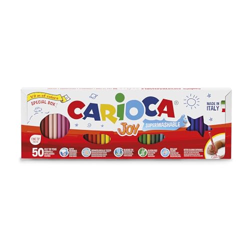 Carioca Pennarelli Joy Mezzo Metro, Pennarelli Colorati per Bambini con