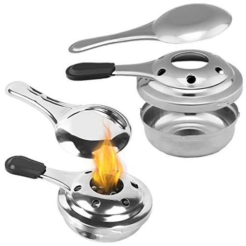2 Stück Brennpastenbehälter Pastenbrenner,Fondue Brenner Topfbrenner...