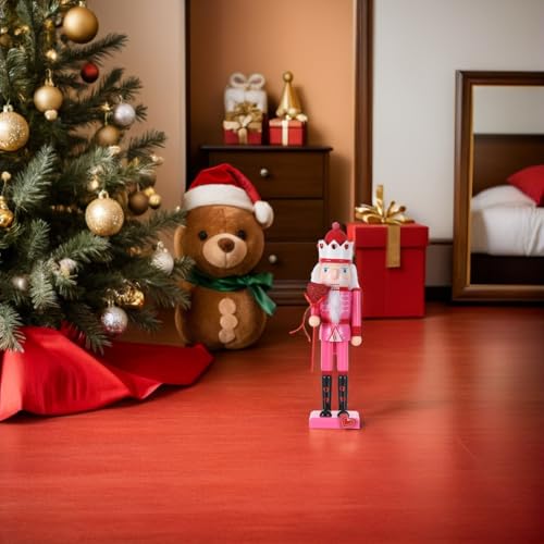 Casse-Noisette en Bois Rose 37cm - Statue Décorative aux Finitions Premium - 8