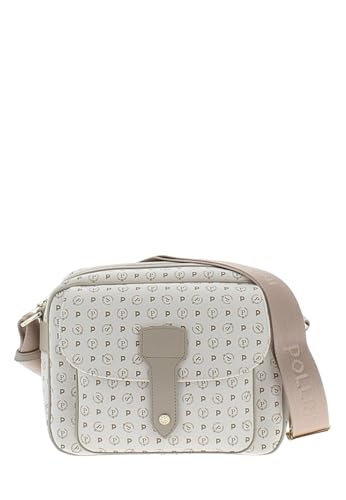 Borsa a tracolla Pollini Heritage Donna Pvc + Pelle Vit. (Avorio/Ghiaccio)