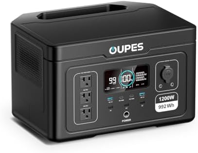 OUPES Exodus 1200 Portable Power Station 1200W, 992Wh Durable LFP...