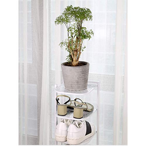 Étagère à chaussures à 7 niveaux en métal 27x24x98 cm - 3