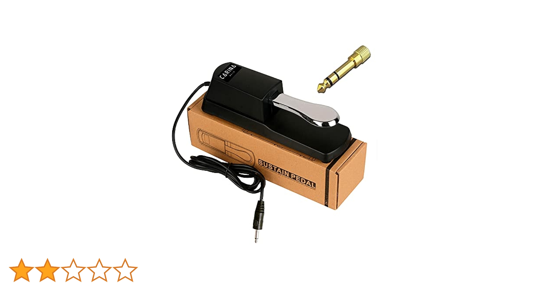 Amazon | Carina サステインペダル フットペダル ダンパーペダル