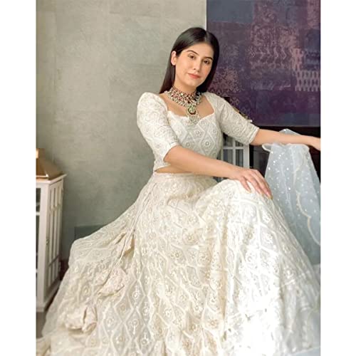 Image of DhrishafashionWOMEN'S Georgette Semi-Stiched lehnga (SF-ver12no Purple1 Free Size)