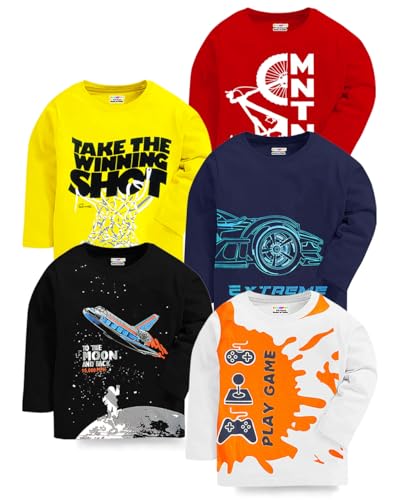 Image of Kuchipoo Boys Full Sleeves Cotton T-Shirt