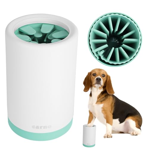 GEGNNS Limpiador Pata Perro, Limpiador Patas Paw Cleaner, Portátil Extraíble Limpiador Pata Perro, Suave Cepillo Cerdas Silicona limpiador patas perro para Masaje de Mascotas Garras Sucias