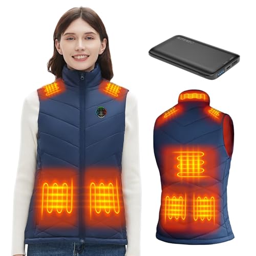 Image of KOVNLO Heated Vest for Women With Battery Pack Included, Smart Controller with Light-out Design, Electric Heated Jackets
