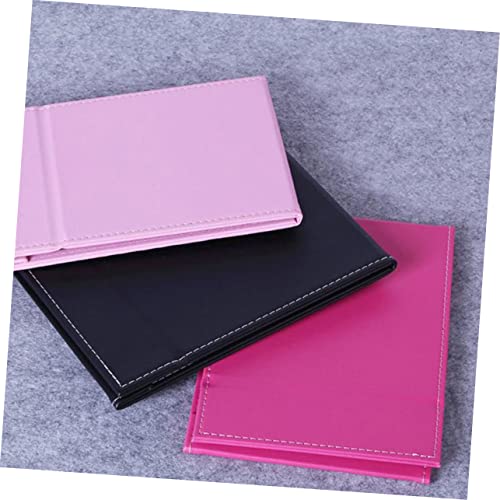 Espejo de Maquillaje Plegable Minimalista Rosa Compacto miniatura 2