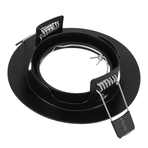 OSALADI Iron Ceiling Light Fixture Light Trim Recessed Light Fixture Metal Recessed Light Trims Black