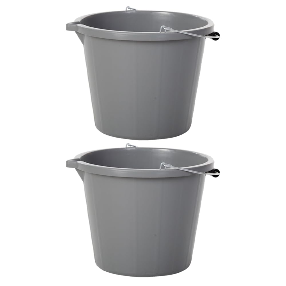 Janit-X Wham Bam Grey Bucket 10 Litre (2 Pack)