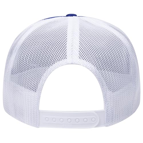Image of OTTO Polyester Foam Front 5 Panel High Crown Mesh Back Trucker Hats in 97, Bulk, Wholesale